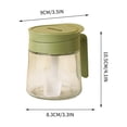 thumbnail image 3 of Ke1Clo Glass Seasoning Jar Set, Kitchen Flip-Top Spice Container with Spoon, Airtight & Moisture-Proof Salt Sugar Bottles, Clear Condiment Organizer for Kitchen, 3 of 7