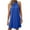 Blue, variant on ZQUUVOU Women's Dress Casual Halter Solid Color Sleeveless Midi Dress Olive Green,XL