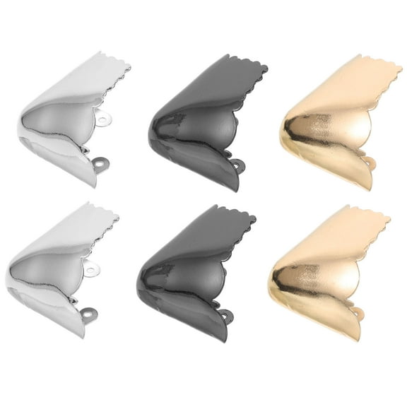 Masteelf 3 Pairs High Heel Toe Caps Metal Pointed Protector Heel Tips Covers High Heel Shoes Toe Guards Metal Trim Boots Tips For Shoes Repair