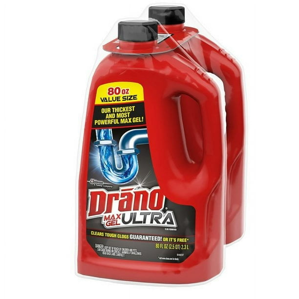 Drano max gel standing water sale