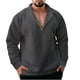 thumbnail image 2 of Sudaderas sin capucha para hombre, moda informal, con cremallera, manga larga, sudaderas deportivas, blusa para hombre, 2 of 6