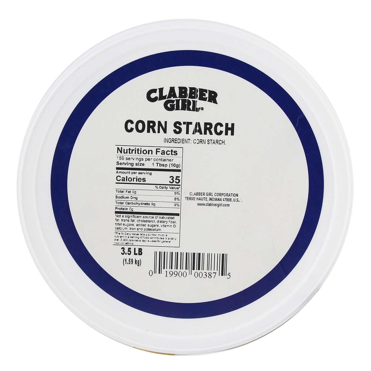 Clabber Girl Corn Starch, 3.5 lb