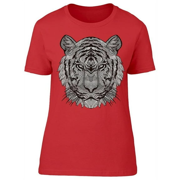 Psychedelic Tiger T-Shirt Women -Image by Shutterstock, Female x-Large