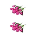 thumbnail image 3 of Bearachild 2 uds ramo de 9 cabezas flores artificiales tulipanes Mini simulación nupcial flor de imitación arreglos de fiesta de boda Type10 NO10, 3 of 6