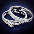 thumbnail image 1 of Women Rhodium 925 Sterling Silver Ring with AAA Grade CZ in Clear - Size 6, 1 of 1