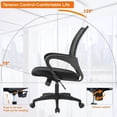 thumbnail image 4 of XF XINFENG Ergonomic Office Chair, Breathable Mesh, High Elasticity Sponge, Adjustable Backrest, Computer Chair with Armrests and Rollers, Black, 4 of 7