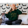 thumbnail image 4 of VILOVE Women Oversized Halloween Sweatshirt Salem Massachusetts Shirts Hocus Pocus Tees Fall Long Sleeve Pullover Tops, 4 of 7