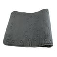 thumbnail image 3 of Dependable Industries Extra Large Soft Waffle Cushioned Texture PVC Foam Bathroom Tub Bath Mat Anti-Slip Black, 3 of 5