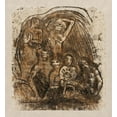 thumbnail image 2 of Gauguin, Paul 26x28 White Modern Wood Framed Museum Art Print Titled - Nativity (Mother and Child Surrounded by Five Figures), 2 of 4