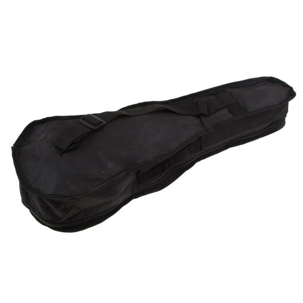 Funda acolchada tipo mochila para ukelele de 21, 23 y 26 pulgadas - Negra, 21 pulgadas