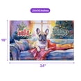 thumbnail image 5 of Watercolor Hello Winter French Bulldog Chill Christmas Welcome Doormat Dog Lover Gifts Indoor Outdoor Welcome Mat - 00016, 5 of 5