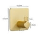 thumbnail image 3 of Ganchos para colgar toallas de cocina sin perforaciones, soporte para baño montado en la pared (dorado) Wdftyju Libre de BPA, 3 of 6
