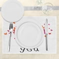 thumbnail image 3 of Ambesonne Butterfly Place Mats Set of 4, Heart Love, Standard Size, Multicolor, 3 of 6
