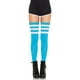 thumbnail image 1 of Calcetines deportivos acanalados Leg Avenue Three Stripes hasta el muslo, 1 of 6