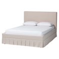 thumbnail image 3 of Baxton Studio Astin Modern Platform Bed, Queen, Beige, 3 of 9