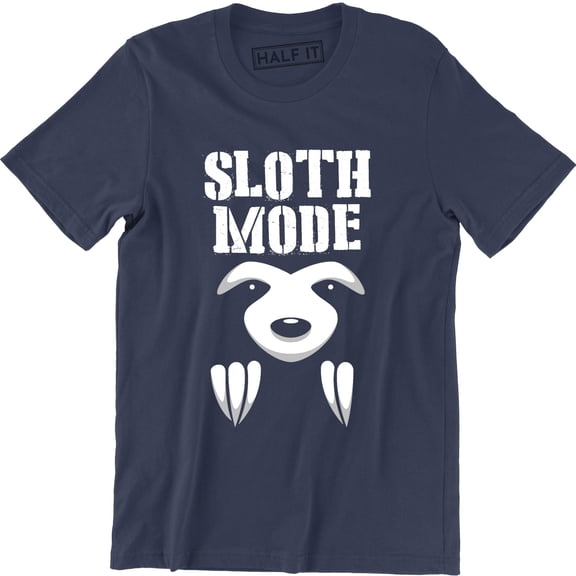 Sloth Mode Activated Funny Slogan Gift Present Birthday Fathers Day T-Shirt