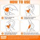 thumbnail image 4 of 21 Pares de Tapones para los Oídos para Dormir Tapones para los Oídos de Silicona Moldeables Reutilizables Tapones para los Oídos Suaves con Cancelación de Ruido, Naranja, 4 of 5
