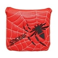 thumbnail image 4 of Martillo de golf Putter Head Cover Protección para la cabeza Forro interior de felpa Cuero de PU Golf Rojo, 4 of 8
