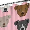 thumbnail image 3 of Pit Bull Terrier Shower Curtain 72"x84" ,Bathroom Decorative Shower Curtains Set with 12 Hooks,Modern Waterproof Washable Shower Curtain, 3 of 6