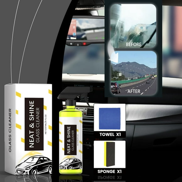 Glass Cleaner, Cars Glass Cleaner Spray,Powerful Windshield Cleaner,Glass Coating Windshield Cleaner Tool,Glass Oil Film Remover,Legendary Car Care Diamond Glass Cleaner Car Interior Cleaner