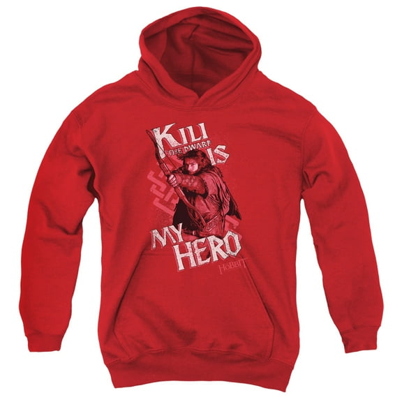 The Hobbit - Kili Is My Hero - Youth Hooded Sweatshirt - Large