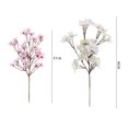 thumbnail image 6 of HEVIRGO 7PCS Artificial Flower Fade Resistant No Watering Non-withered Long Branch Faux Peach Flower Floral Arrangement Plum Blossom Faux Silk Flower Wedding Decor,Pink & Purple, 6 of 8