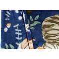 thumbnail image 6 of Fall Decor Throw Blanket: Soft Orange White Pumpkins Leaves and Berries on Slate Blue Background for Living Room Couch Bed Chair or Dorm, 6 of 6