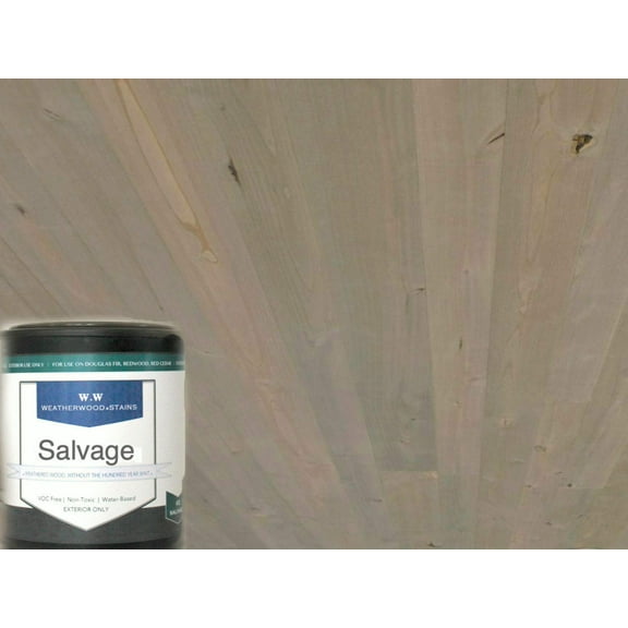 Salvage Exterior and Interior Transparent Water-Based Reactive Wood Stain, No VOC, by Weatherwood - Quart (32 Fl. Oz.)