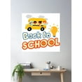thumbnail image 2 of School Bus Back To School Poster Wall Art, Modern Wall Decor For Living Room Bedroom, 24x36 UNFRAMED, 2 of 3