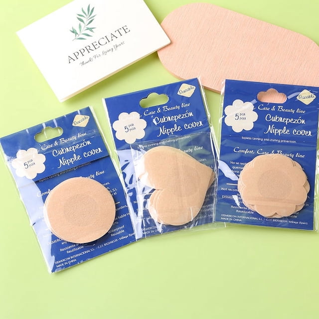 Pegatinas desechables para el pecho con forma de flor de ciruelo, pegatinas desechables no tejidas para el pecho, pegatinas antiexposición para pezones, pegatinas invisibles sin costuras para el pecho