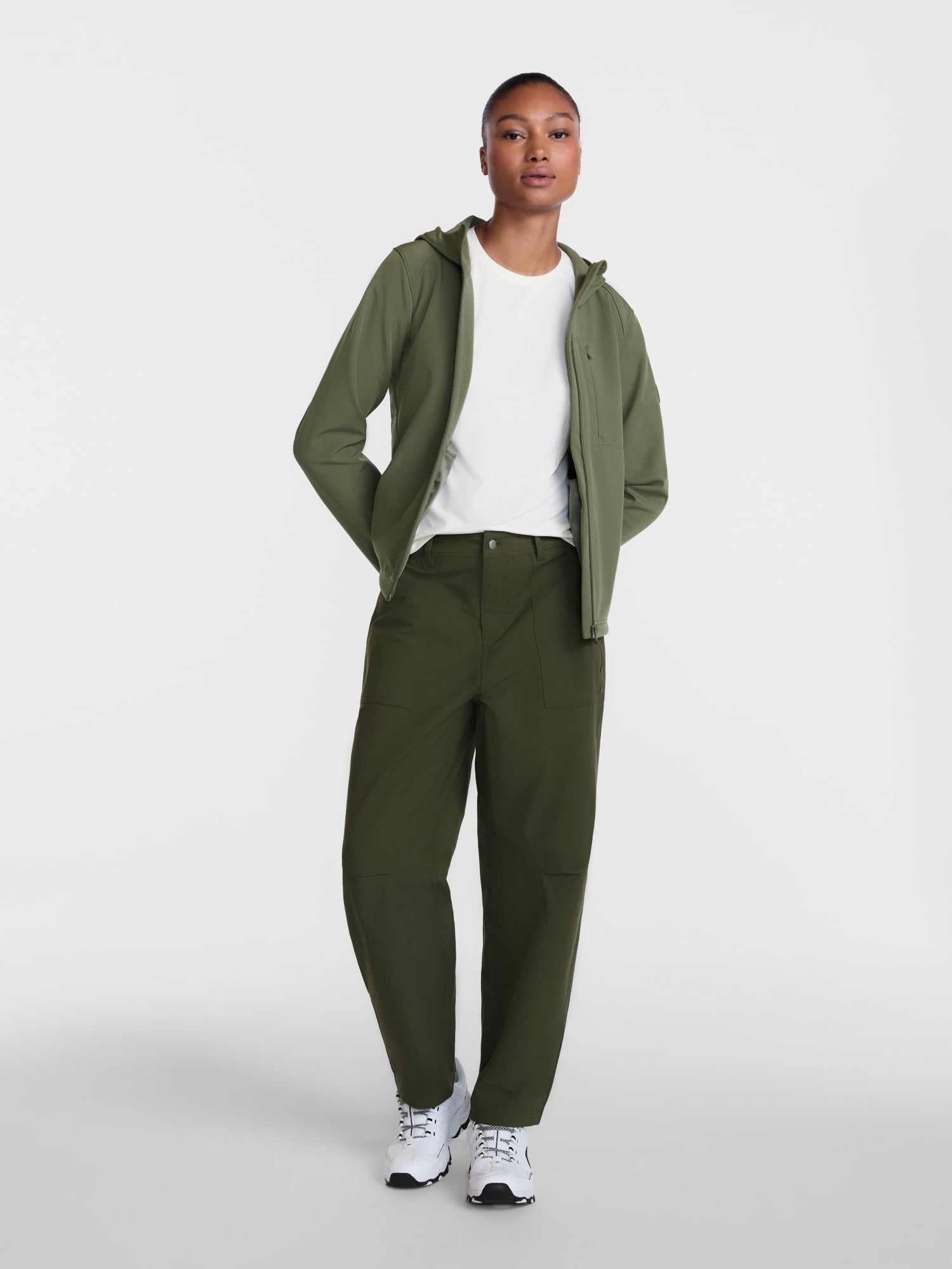 Ozark Trail Women's and Women's Plus Barrel Leg Hike Pants, Sizes XS-3X