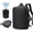 With Air Pump, variant on Travel Backpack with 15.6 Inch Laptop Compartment & TSA Lock for Men and Women, Water-Resistant Large Carry-, Flight Approved,Black