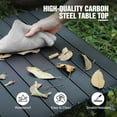 thumbnail image 4 of RedSwing Roll Up Camping Tables that Fold Up Lightweight, Portable Folding Small Metal Camping Tables for Outdoors Grill BBQ Picnic Beach, 20x20inchs, 4 of 9