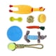 thumbnail image 4 of 8 Uds. Juguetes chirriantes de peluche para perros, Limpieza de dientes molares, resistente a mordeduras, juguete interactivo para masticar mascotas para interiores y exteriores, 4 of 5