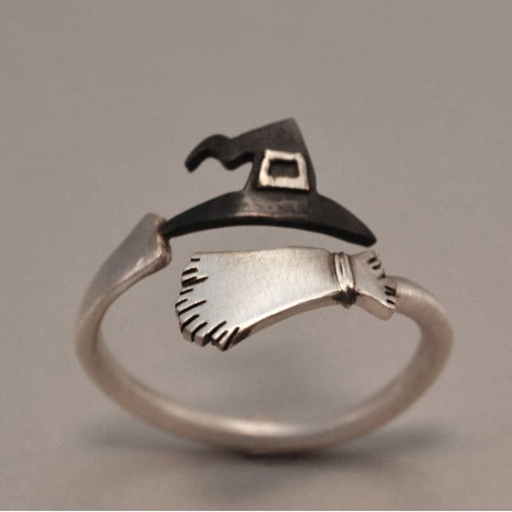 Wentin Reduced Rings Finger Cosplay Cute Rings Party Witch Ring Open Halloween Jewelry Rings