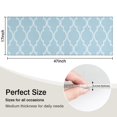 thumbnail image 5 of Light Blue Geometric Quatrefoil Pattern Kitchen Rug Mat,Kitchen Runner Rugs Non Skid Washable,Decorative Kitchen Floor Mats for Kitchen,Sink,Laundry,17"X47", 5 of 5