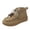 Khaki, variant on Women's Vintage Faux Suede High Top Sneakers, Lace-Up Platform Casual Shoes with Bead Detail, Retro Thick Sole Fashion Boots