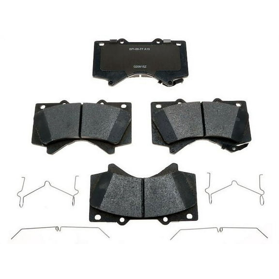 Front Brake Pad Set - Compatible with 2007 - 2021 Toyota Tundra 2008 2009 2010 2011 2012 2013 2014 2015 2016 2017 2018 2019 2020
