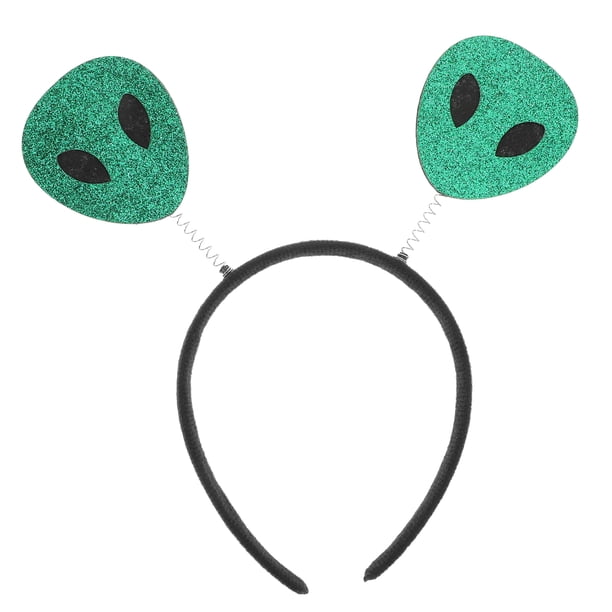 KAKOWELY Diadema de extraterrestre para Halloween, diadema con temática espacial, disfraz de extraterrestre para cosplay, suministros para fiestas de Halloween para niños y adultos.