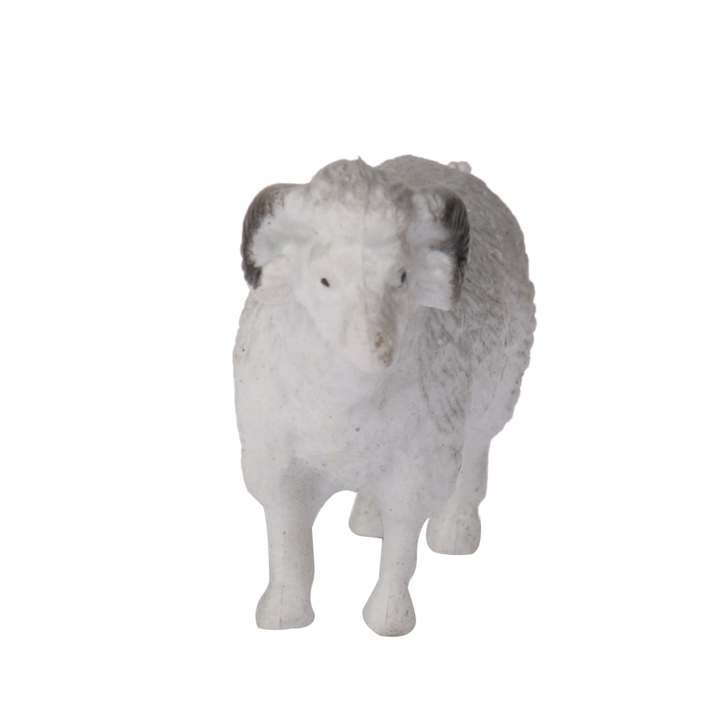 8pcs Plastic Sheep Goat Lamb Animals Farm Yard Figures Kids Party Bag Filler 