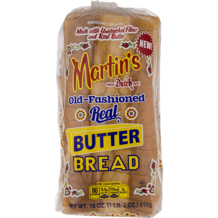 Martin's Old-Fashioned Real Butter Bread- 16 slice 18 oz. (4