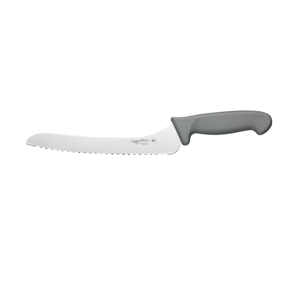 Cutlery-Pro Gourmet Chef Scalloped Offset Bread Knife, Professional Quality, NSF Approved, German Carbon Steel (X50CrMov15), 9-Inch Blade