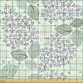 thumbnail image 2 of Ambesonne Floral Fabric by the Yard Upholstery, Leaves Lilac Flower Blossoms, 2 Yards, Pale Purple Pale Taupe, 2 of 5