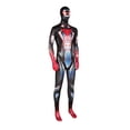 thumbnail image 5 of Cosplay Costume Heroic Superhero Jumpsuit for Halloween Party Carnival Stage Performance Role Play Outfit, Red Blue, 5 of 5