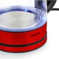 thumbnail image 4 of Better Chef 1.7 Liter 360 Degree Glass Cordless Electric Kettle in Red, 4 of 5