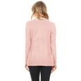 thumbnail image 3 of Women's Open Front Pockets Knit Long Sleeve Sweater Cardigan S M L XL, 3 of 3