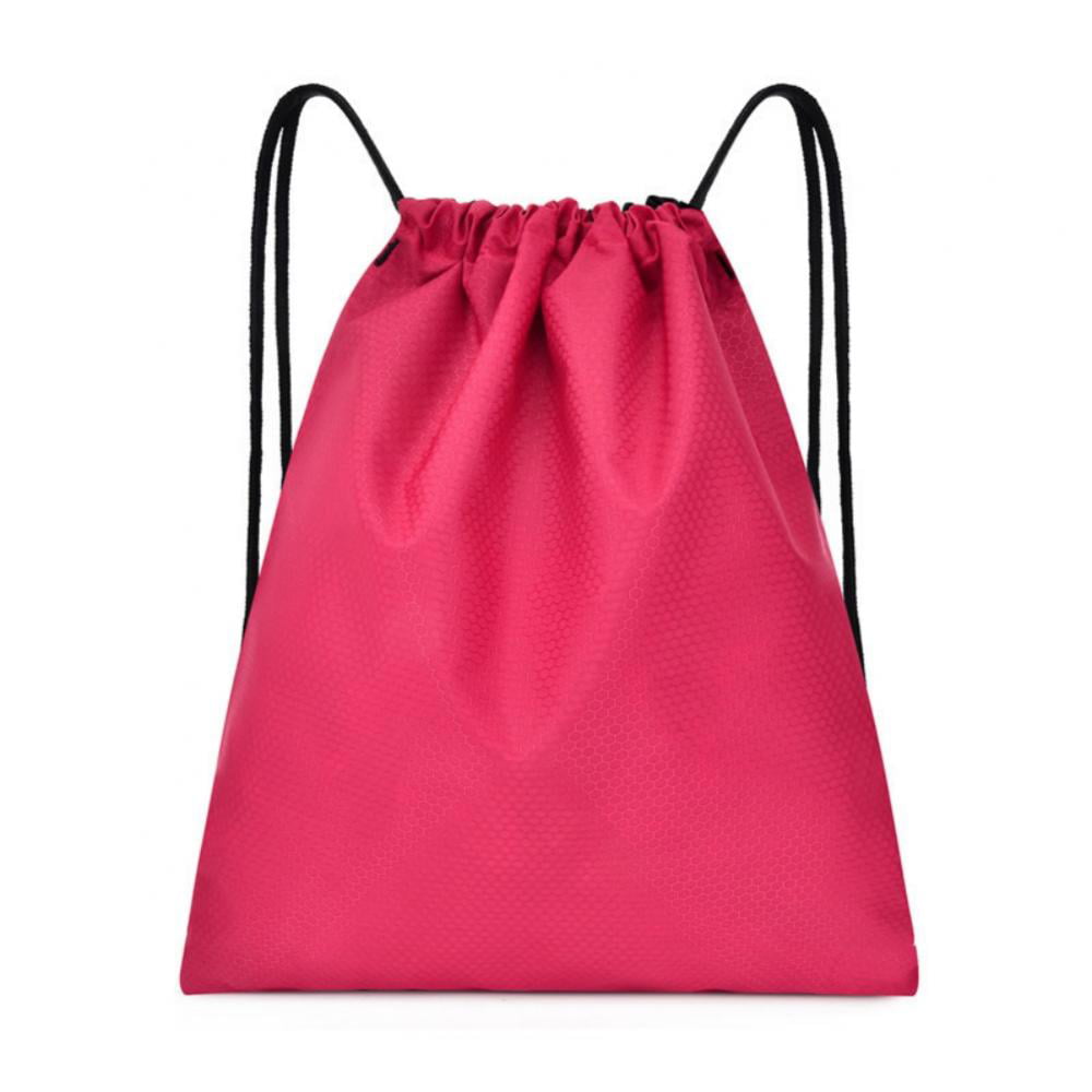 Drawstring Backpack Bag Waterproof Sport Storage Sack Pack for Gym Traveling 