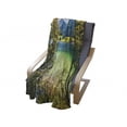 thumbnail image 3 of Landscape Soft Flannel Fleece Throw Blanket, Summer Morning on the Hintersee Lake Salzburg Umgebung Picturesque, Cozy Plush for Indoor and Outdoor Use, 70" x 90", Yellow Green and Blue, by Ambesonne, 3 of 5
