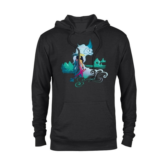 Disney Raya and the Last Dragon Watercolor Standard T-Shirt - Pullover Hoodie for Adults - Customized-Black