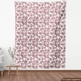 thumbnail image 4 of Ethnic Fabric by the Yard, Paisley Leaves Middle Eastern Traditional Oriental Folk Boho Illustrtaion, Decorative Upholstery Fabric for Chairs & Home Accents, Burgundy White by Ambesonne, 4 of 5